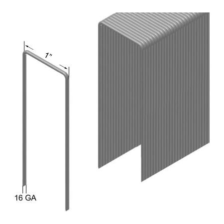 Prebena 16 Gauge Staple - 1-1/4in Length - 1in Crown - Galvanized Steel - Pkg of 10000 WS32CNKHA